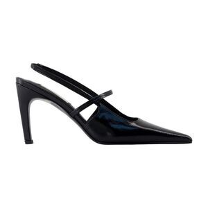 Naplack Stiletto Slingbacks - TOTEME - Leather - Black